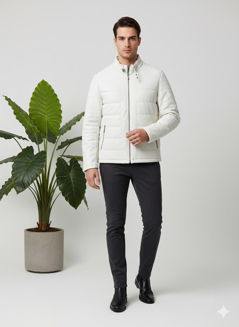 کاپشن چرم ریموند 3391